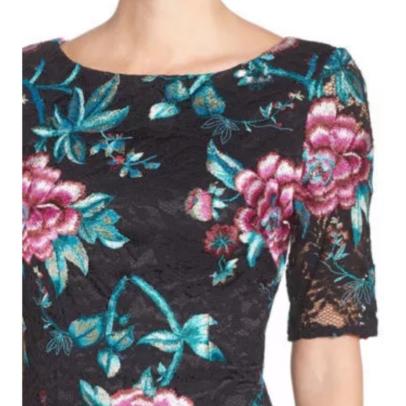 Eliza James Button Up Embroidered Dress